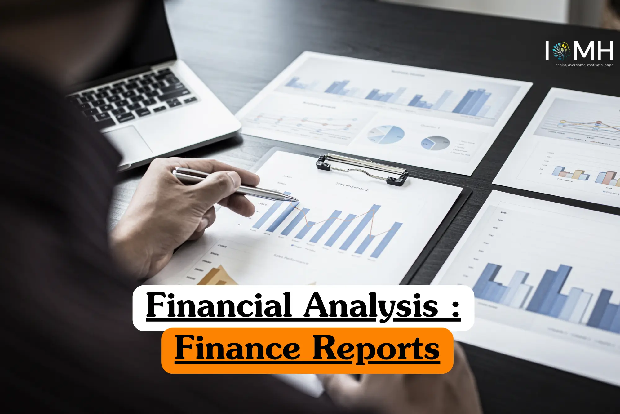 Theoretical corporate finance and accounting training banner featuring a professional’s hands interacting with a high-tech digital tablet on a clean workspace.