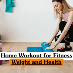 Theoretical physical education and home-based fitness training banner featuring a woman in black activewear performing a high-intensity plank exercise on a yoga mat.