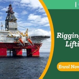 Rigging and Lifting training banner with offshore oil drilling platform Songa Encourage and enrol now.
