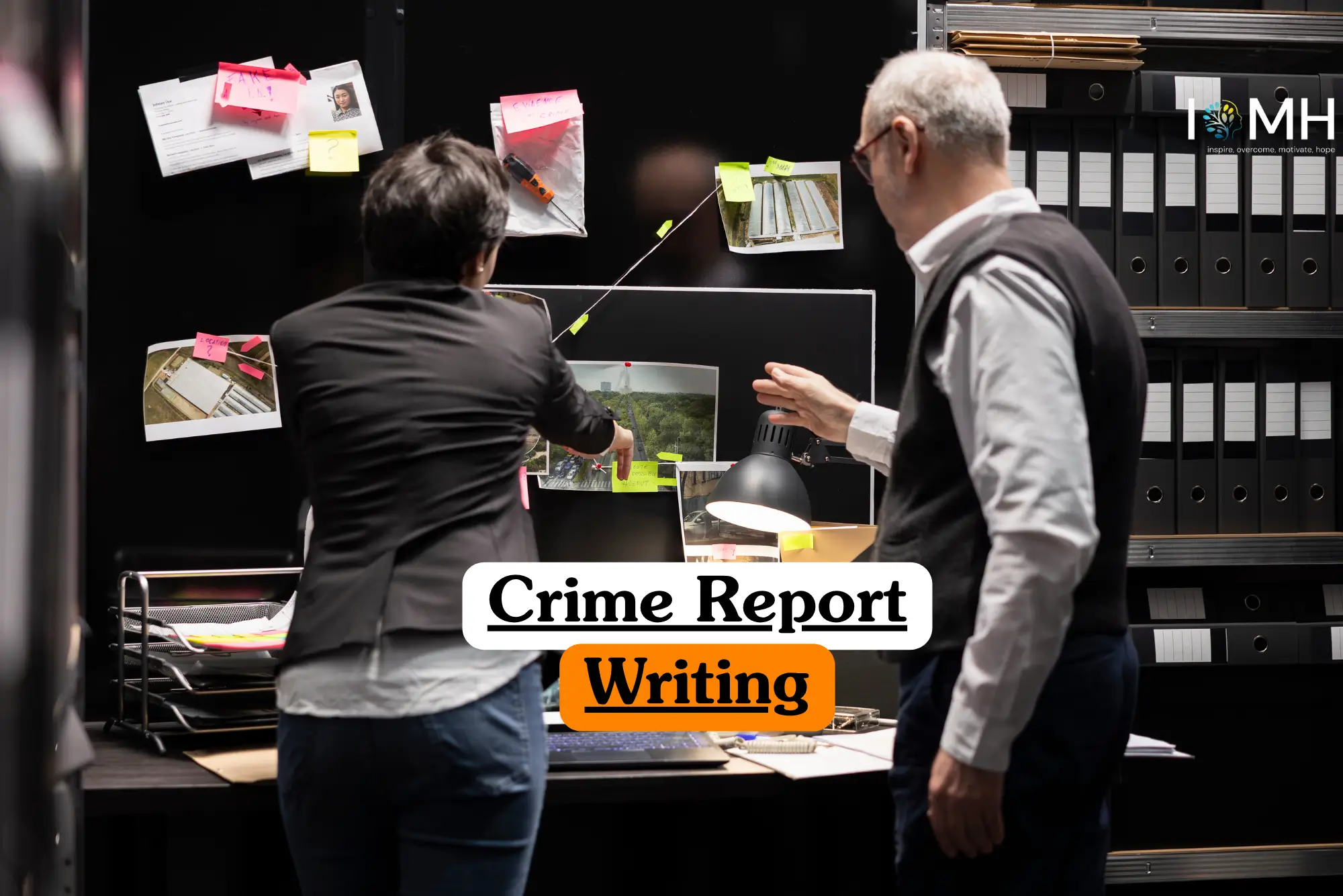 Theoretical criminal justice and law enforcement administration training banner featuring a close-up of a professional’s hands typing on a laptop keyboard.