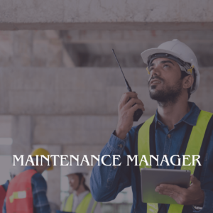 Maintenance Manager