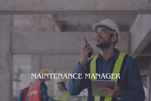 Maintenance Manager