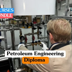 Theoretical industrial engineering and oil and gas infrastructure training banner featuring an engineer in white protective gloves performing a technical inspection of complex stainless steel piping and valve systems.