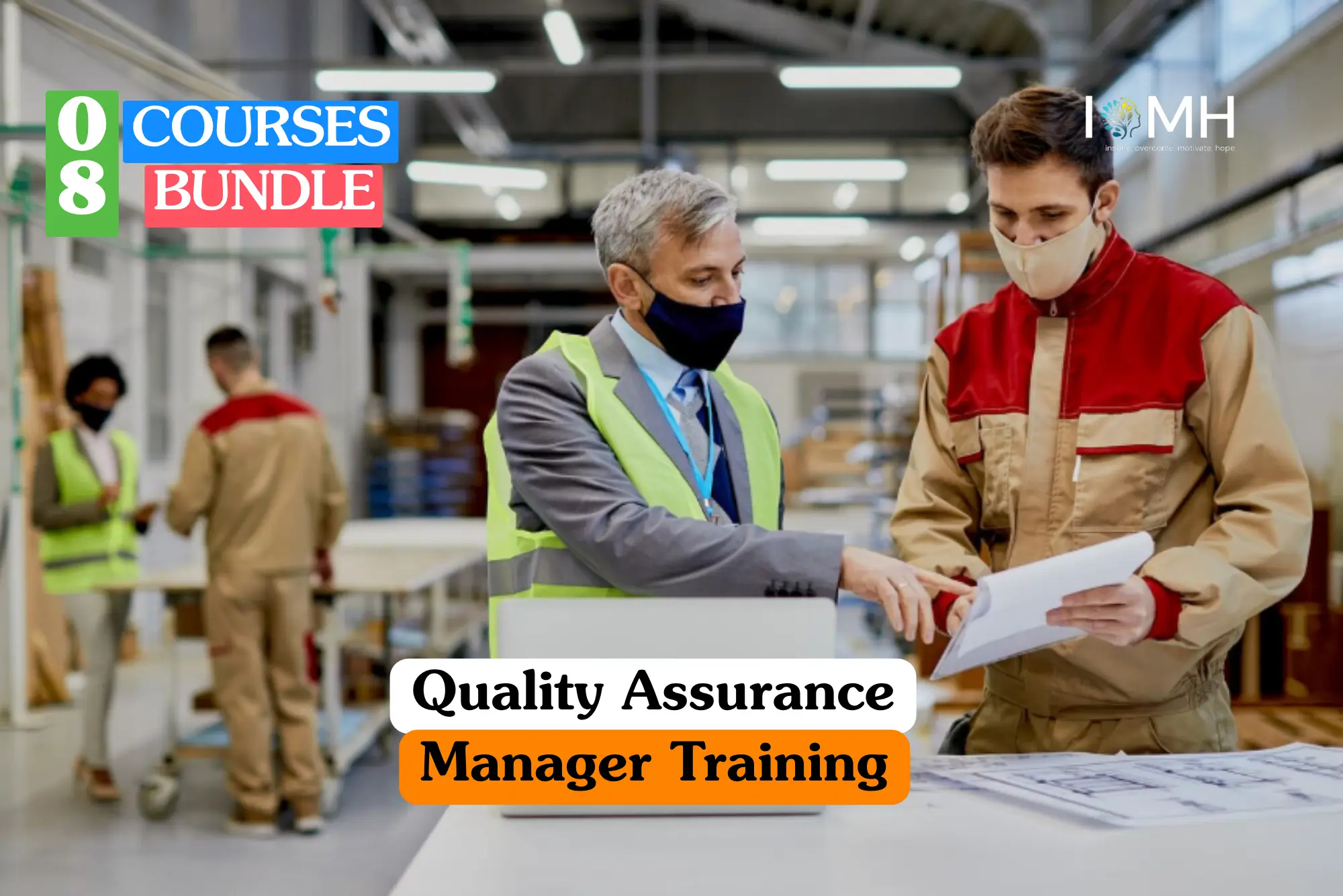 Theoretical corporate governance and organizational compliance training banner featuring a diverse group of three professional colleagues in a bright office collaborating around a laptop to review digital quality control documents and strategic performance data.