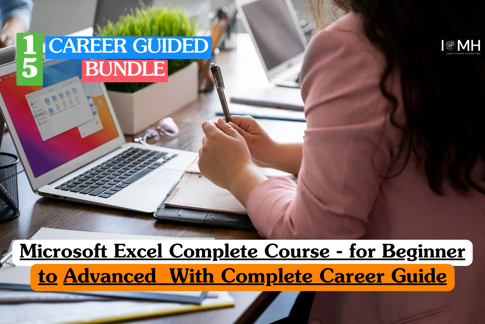 Microsoft Excel complete course – beginner to advanced with complete career guide bundle for data analysis, spreadsheet mastery, and professional development.