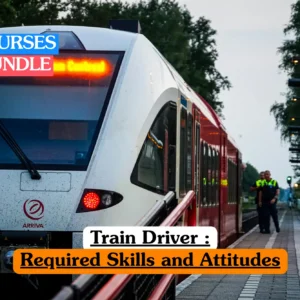 Theoretical railway operations and transportation training banner featuring a modern Arriva passenger train stopped at a station platform.