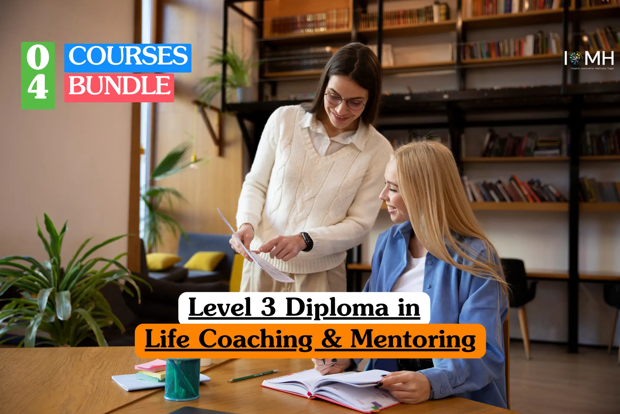 Level 3 Diploma in Life Coaching & Mentoring bundle course image showing an interactive executive counseling or corporate leadership training