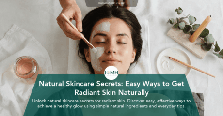 Woman receiving a natural face mask treatment for radiant skin in a calm spa setting
